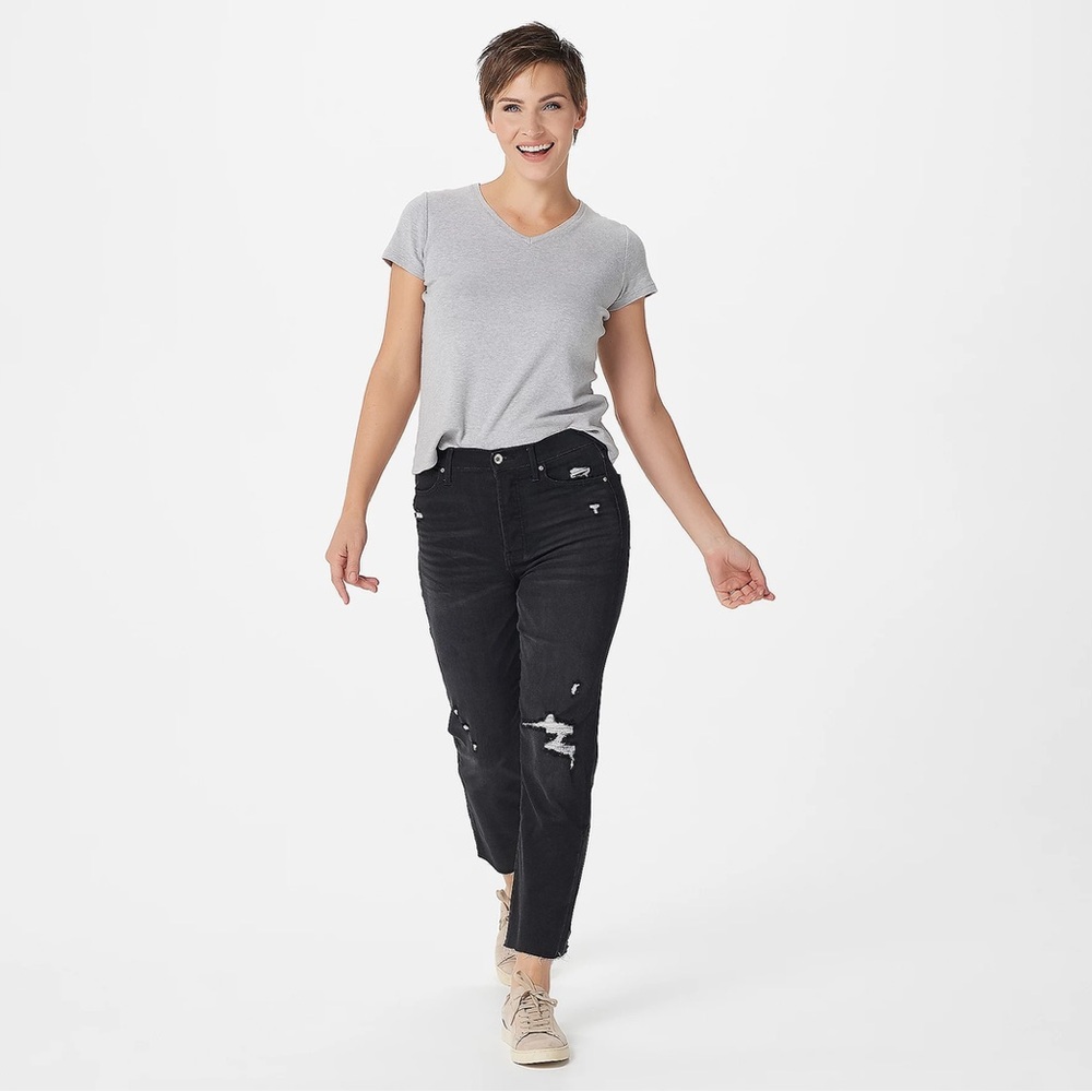 Unbranded High Rise Skinny Crop Jeans – Size 24